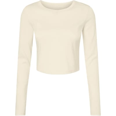 Bella+Canvas Women´s Micro Rib Long Sleeve Baby Tee BL1501 - Solid Natural Blend - XS