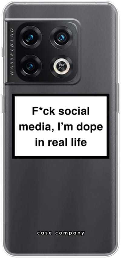 Case Company® - Hoesje geschikt voor OnePlus 10 Pro hoesje - I'm dope - Soft Cover Telefoonhoesje - Bescherming aan alle Kanten en Schermrand