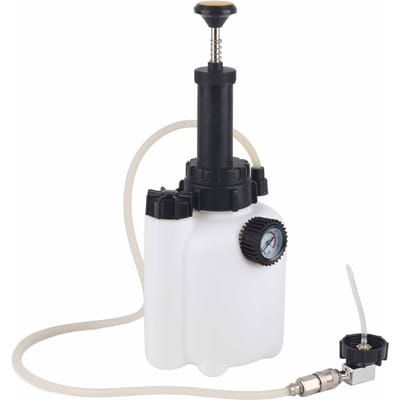 3L Pneumatische Remkoppeling Ontluchter Vloeistof Afzuiger Kit met Connector wit