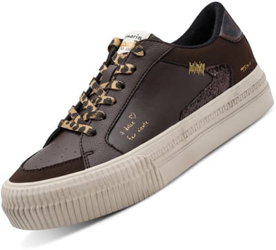 Tamaris Sneakers bruin Imitatieleer - Maat 38