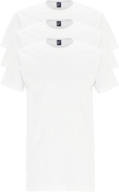 Alan Red Giftbox Derby O-Hals T-shirts Wit (3Pack) - Maat S - Heren - Basic T-shirt