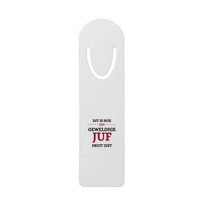 Hacebo® - Geweldige juf eruit ziet metalen boekenlegger - Juf - beste juf - school - verjaardagscadeau - afscheidscadeau - kado Bladwijzer boekenleggers - 12.7 cm x 3.2cm