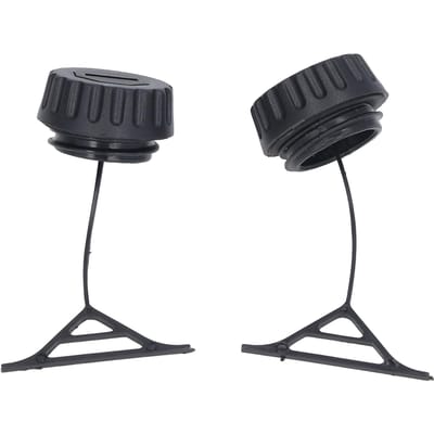 2 stuks Oliedop Brandstoftankdop Kettingzaagonderdeel voor STIHL 066 MS660 OEM 0000 350 0509/0000 350 0520 black
