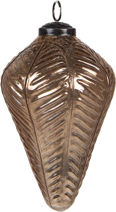 Clayre & Eef Kerstbal XL Overig Ø 10 cm Goudkleurig Glas Kerstballen