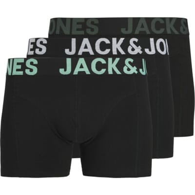 JACK&JONES - JACELIAS SOLID TRUNKS 3 PACK - Heren - Onderbroeken