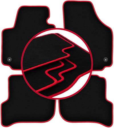 CARLUX-RED automatten voor: Seat Altea minivan (08.2008-2015)