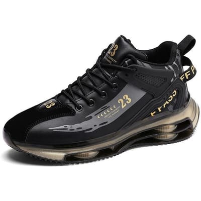 Heren Sneakers Hardloopschoenen Mode Outdoor Joggen Sportschoenen Mesh Ademend Demping Zwart Basketbal Schoenen Mannelijk Grote Maat 39 black