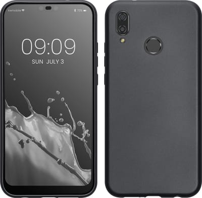 kwmobile telefoonhoesje geschikt voor Huawei P20 Lite - Hoesje voor smartphone - Back cover in metallic grijs