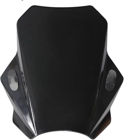 Motor Windscherm - Spoiler Verstelbaar - Comfortabel Rijden - Hoge Slagvastheid - 43x39cm - Smoke