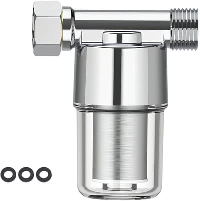 Waterfilter 1/2 inch met 40 μm kalkfilter voor douche en boiler