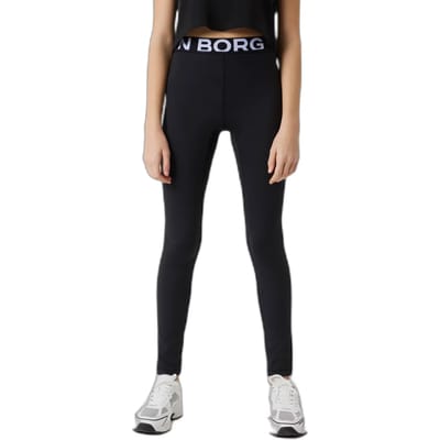 Björn Borg Sportlegging Kinderen Tight Meisjes - Zwart - Gerecycled Polyester - Maat 134/140