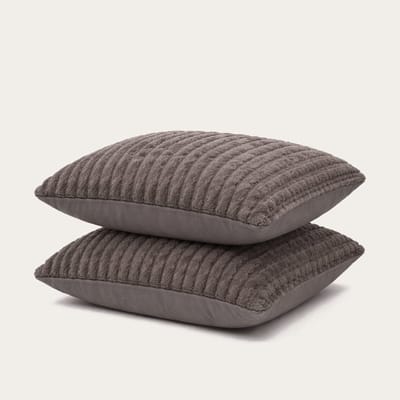 HappyBed Kussenslopen Anthracite 60x70 cm - Kussensloop set 2 stuks - 100% Microvezel - Ultieme slaapcomfort