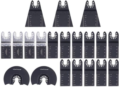 Oscillerend Zaagblad Set - Snelzaaggereedschap - Veelzijdig Snijden - Duurzaam Materiaal - 20 Stuks - Metaal