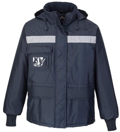 Werkparka - Koudebestendige jas - Bescherming tegen kou - Extra lange manchetten - 3/4 lengte - Marineblauw