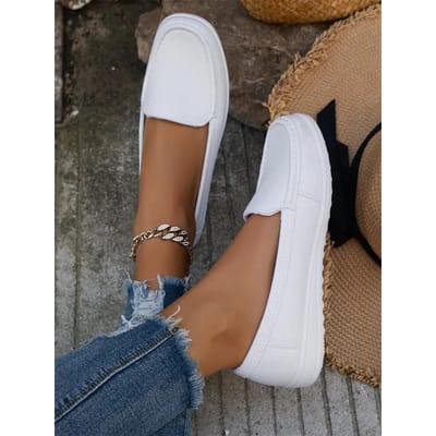 Zomer Wig Hak Witte Verpleegsterschoenen Dames Zachte Zool Mode Casual Comfortabel Antislip Platte Sportschoenen Dames 37 white