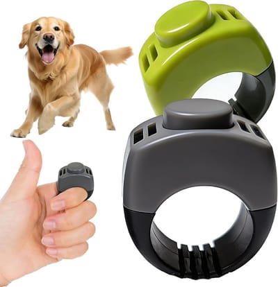 2 Stuks Clicker voor Honden, Vinger Clicker voor Training, Effectieve Clickers voor Honden, Trainingstool voor Huisdieren, Ideaal voor Positieve Bekrachtiging en Gedragstraining