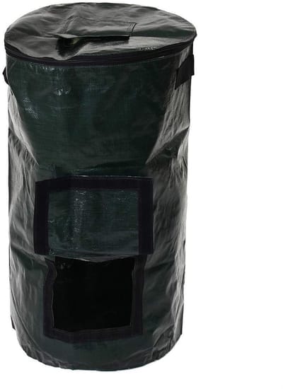 Compostbak - Afvalomvormer Tuin - Composteren Organisch Afval - Snelle Gisting - 60 Liter - Donkergroen