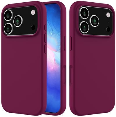 Coverup Hoesje - Geschikt voor iPhone 18 Pro / 17 Pro Hoesje - Coverup Liquid Colour Back Cover - Wine Red