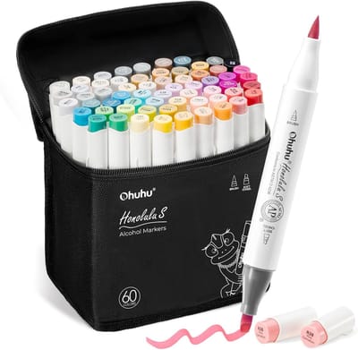 Alcohol Markers - Alcohol Markers Set - Multicolor - Dubbele Punt Tips - Naadloze Mengtechnologie - Voor Kunstenaars en Kleurenliefhebbers