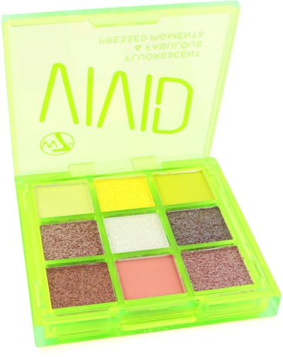W7 Vivid Pressed Pigment Oogschaduw Palette - Glowin' Green