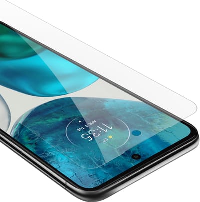 Cadorabo Screenprotector geschikt voor Motorola MOTO G52 4G / G82 5G - Pantser film Beschermende film in KRISTALHELDER Geharde (Tempered) display beschermglas in 9H hardheid met 3D Touch
