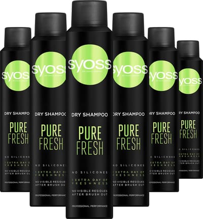 SYOSS Pure Fresh Droogshampoo 6x 200ml
