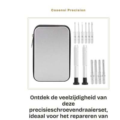 Dailygoods - schroevendraaier set - precisie schroevendraaier - mini schroevendraaier - gereedschap set - voor brillen en horloges