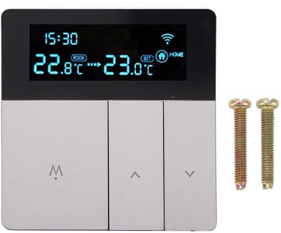 Allecto - Slimme Thermostaat - Programmeerbare Thermostaat - Modern Design - Grijs - Energiezuinig - Geschikt voor Thuis - HVAC-thermostaten