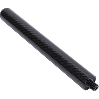 Biljartkeu Verlengstuk 10 Inch Koolstofvezel Eenvoudig te Installeren Poolkeu Butt Verlengstuk Accessoire gray