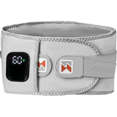 Verwarmende Tailleband Lendenwervelkolom Correctie Warme Kompres Paleis Koude Massager Verwarmende Fysiotherapie Taille Vibratiemassager gray