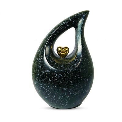 Teardrop As Urn - 800 ML - Teardrop - Handgemaakte Druppel Urn - Crematie Urn - Uniek - Voor Huisdieren of Menselijk As - Crematie As - Decoratie Urn - Luxury Heart