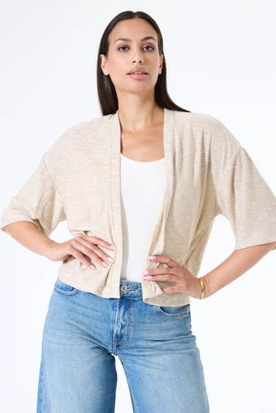 Garcia Ladies Cardigan Beige Stone Size: XS | Cropped Jackets Outlet | Dames | Beige
