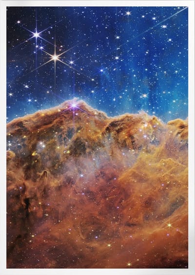Cosmic Cliffs Of Carina Nebula Two | Space, Astronomie & Ruimtevaart Poster | A3: 30x40 cm