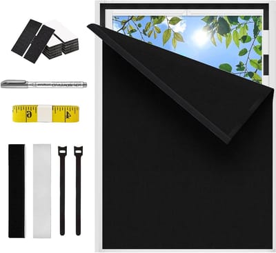 Zwarte Blackout Rolgordijn 100 x 150 cm voor Perfecte Donkerte en Privacy in Huis