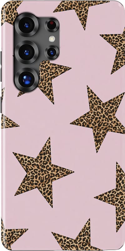 DripCase Hoesje Samsung Galaxy S25 Ultra | Sterren Design | Magnetisch Opladen | 2-in-1 Ontwerp | Stars Backcover Wild Pink