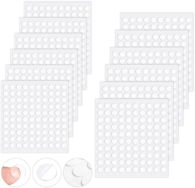 Transparante Dubbelzijdige Plakpunten - Ronde Kleefpunten voor kerstposter - 6 mm en 10 mm - Afneembare punaises