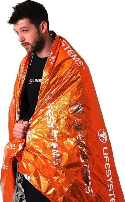 Thermisch Nooddeken - Survival Deken - Buiten Overleven - Waterdicht Lichtgewicht - 210x140 cm - Oranje