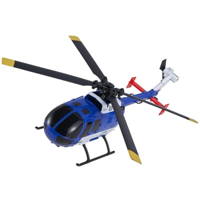 Hélicoptère RC, Hélicoptère télécommandé 4 hélices 2,4 GHz avec gyroscope 6 axes, Avion RC 4 canaux pour débutant, Lumière LED & Décollage/Atterrissage à une touche,