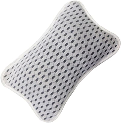 Bad Kussen - Hoofdsteun Spa - Ontspannen in Bad - Antislip Zuignappen - 28x19x5 cm - Wit