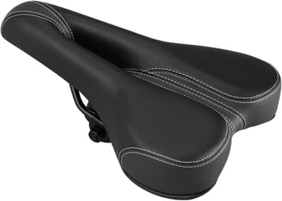 Fietszadel Kussen - Zadelhoes Fiets - Comfortabel Fietsen - Schokabsorberend Ontwerp - 27.5x15x6 cm - Zwart