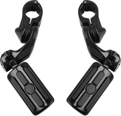 Zwarte 1.25" 3.2 cm Verstelbare Voetsteunen voor Motoren