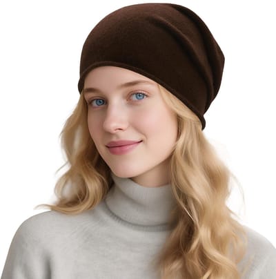 Dailygoods- Wintermuts Naadloos - 100% Wol - Ademend - Jeukvrij - Voor Volwassenen - Koude Handwas - Beanie