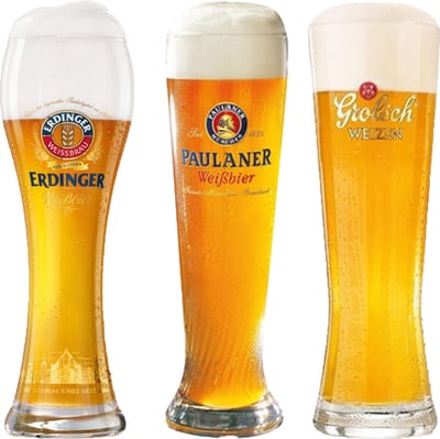 Bierglazen kado cadeau - Weizen 3 stuks
