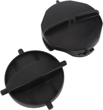 2 Stuks RV Afvalwater Slangdoppen Set, Dubbele Buizen - Vervangingsdoppen voor RV, Duurzaam Plastic Accessoires voor RV Afvoersystemen