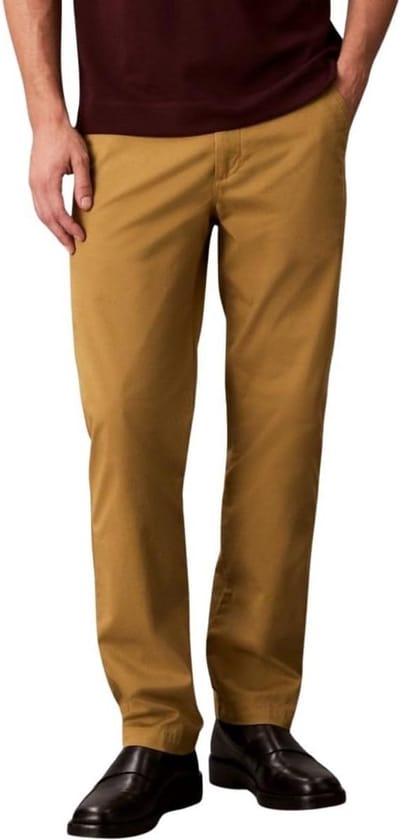 Heren Chino Broek Katoen Slim Fit Vrijetijdsbroek