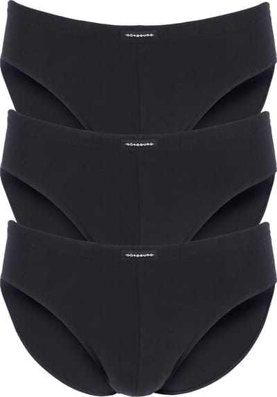 Gotzburg heren slips (3-pack) - zwart