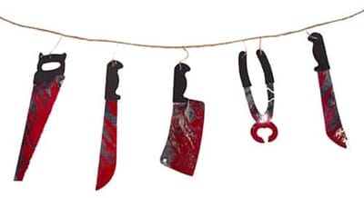 Folat - Slinger Bloederig Gereedschap 1,80 m - Halloween - Halloween Decoratie - Halloween Versiering