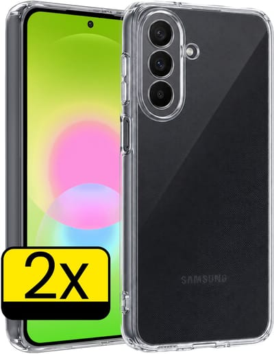 Hoesje - 2 Stuks - Geschikt voor Samsung Galaxy A27 - Sterk & Shockproof - Case Siliconen - Back Cover - Telefoon Hoes - Telefoonhoesjes - Transparant