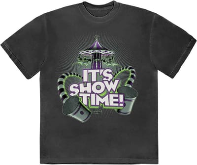 Beetlejuice - It's Showtime Carousel Heren T-shirt - S - Zwart