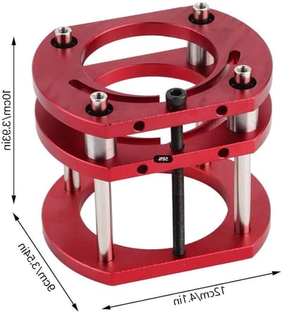 Freeslift Basis - Router Lift Tafel - Houtbewerking Precisie - Aluminiumlegering Roestvrijstaal - 51mm Hefhoogte - Rood